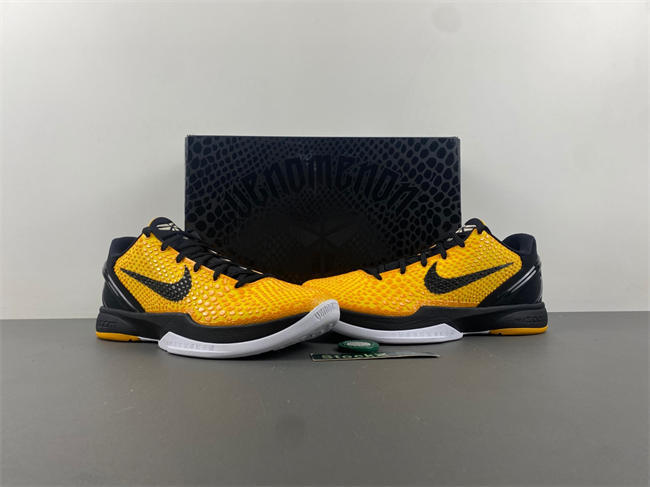 NIKE KOBE 6 PROTRO LIGHTBULB BLACK YELLOW 429659-700