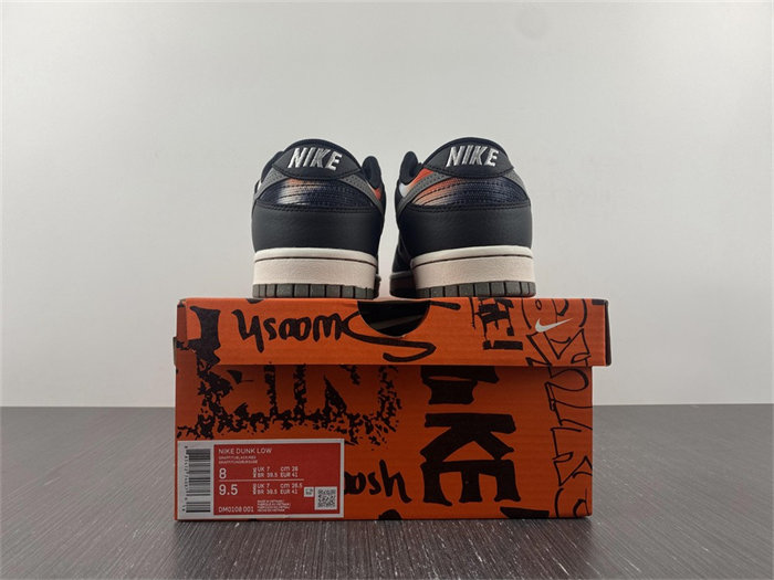 Nike Dunk Low Graffiti Black Red DM0108-001