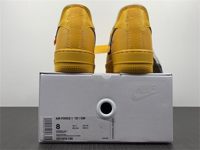 Nike Air Force 1 Low Off-White University Gold DD1876-700