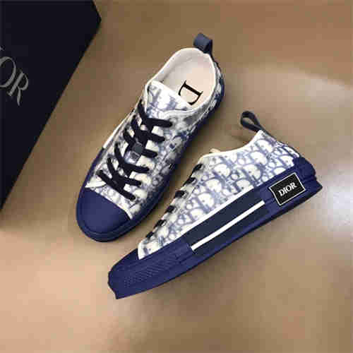DR B23 LOW TOP OBLIQUE SNEAKER BLUE