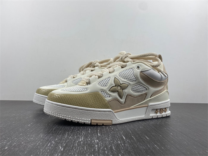 Luis Vitton LV Skate Sneaker Beige White 1AARQH