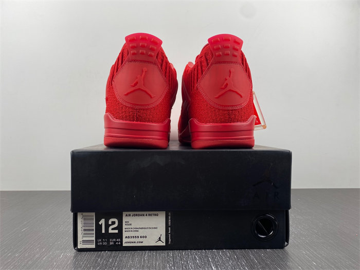 Jordan 4 Retro Flyknit Red  AQ3559-600